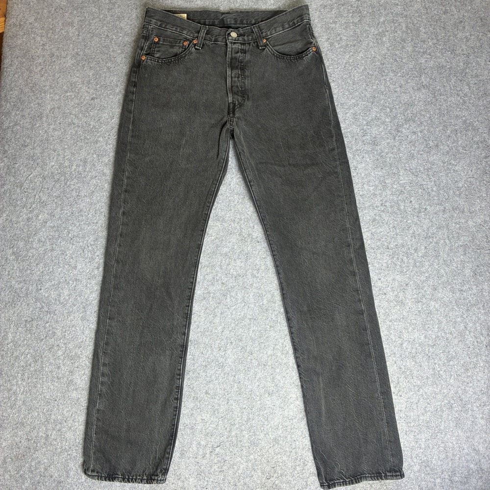 Levi's 501 '54 Premium Men's Jeans 32x33 Black Denim Button Fly Straight